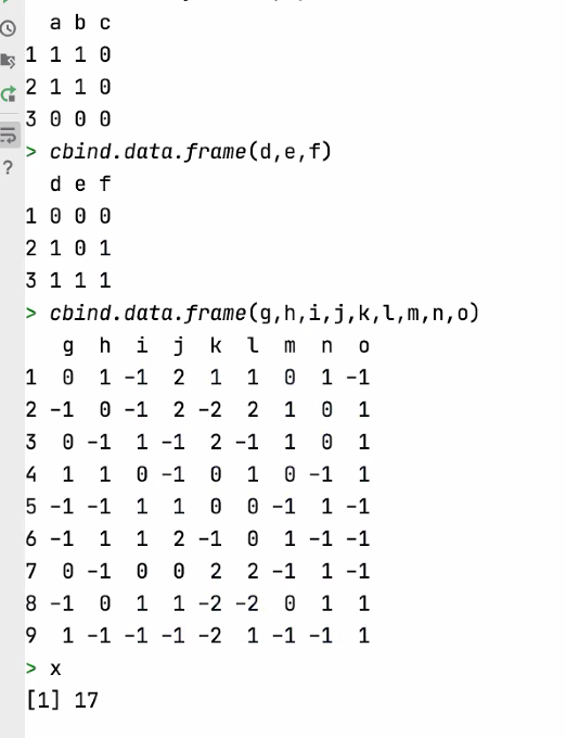 Original Matrices